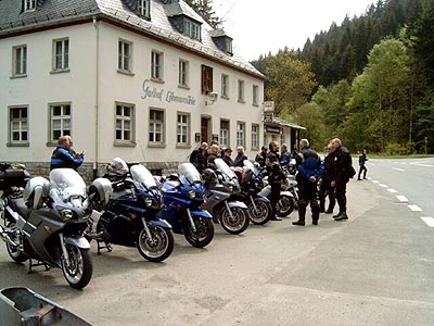 Rast an der 'Löhmarmühle' Bild
